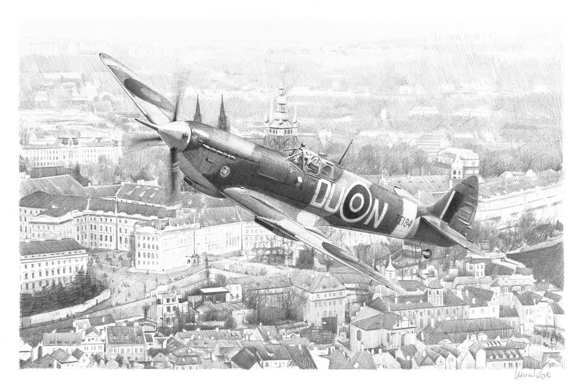 5. výročí přeletu Spitfire nad Prahou