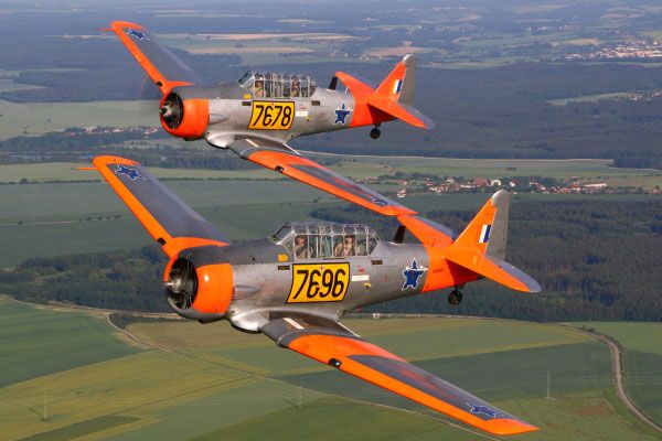 Duo Harvard Air to Air