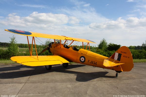 Stearman N43GK v novém zbarvení RAF !!!