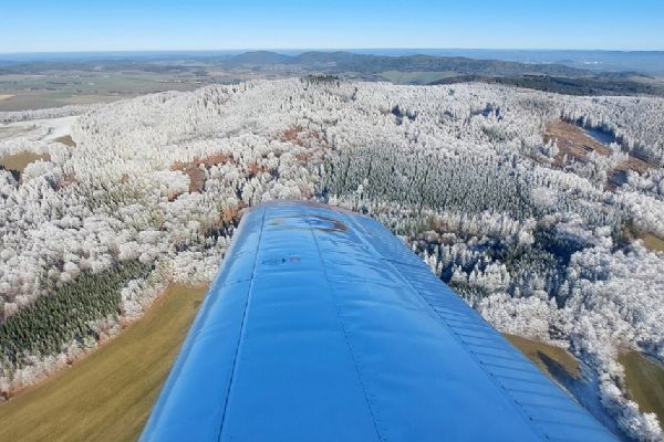 Silvestrovské létání s Moranem, aneb když kolem Kdyňska příroda hezky maluje