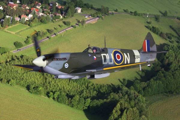 Spitfire TE184 DU-N - Air to Air
