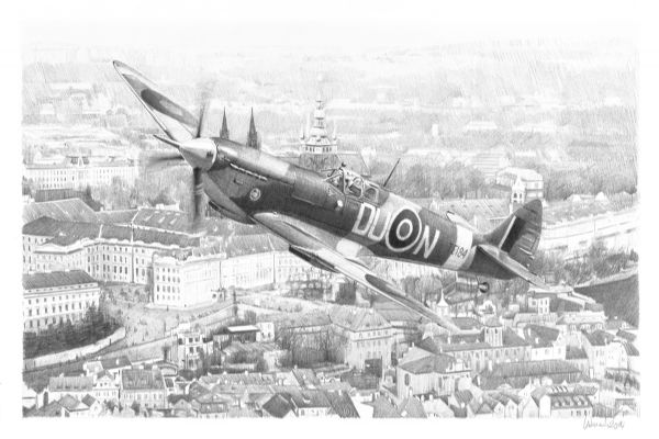 5. výročí přeletu Spitfire nad Prahou