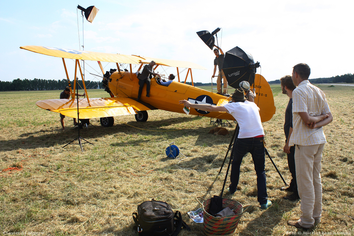 Stearman - focení reklamy